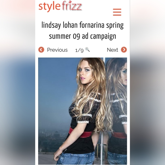 FORNARINA Lindsey Model Campaign Low Rise Cotton Denim Italian Jeans EVC 27 - Picture 3 of 16